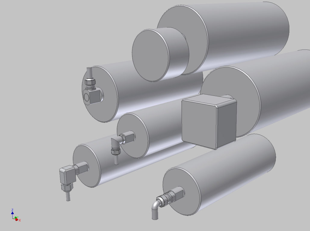 Procon Rulmeca trommelmotor STEP modellen 3D